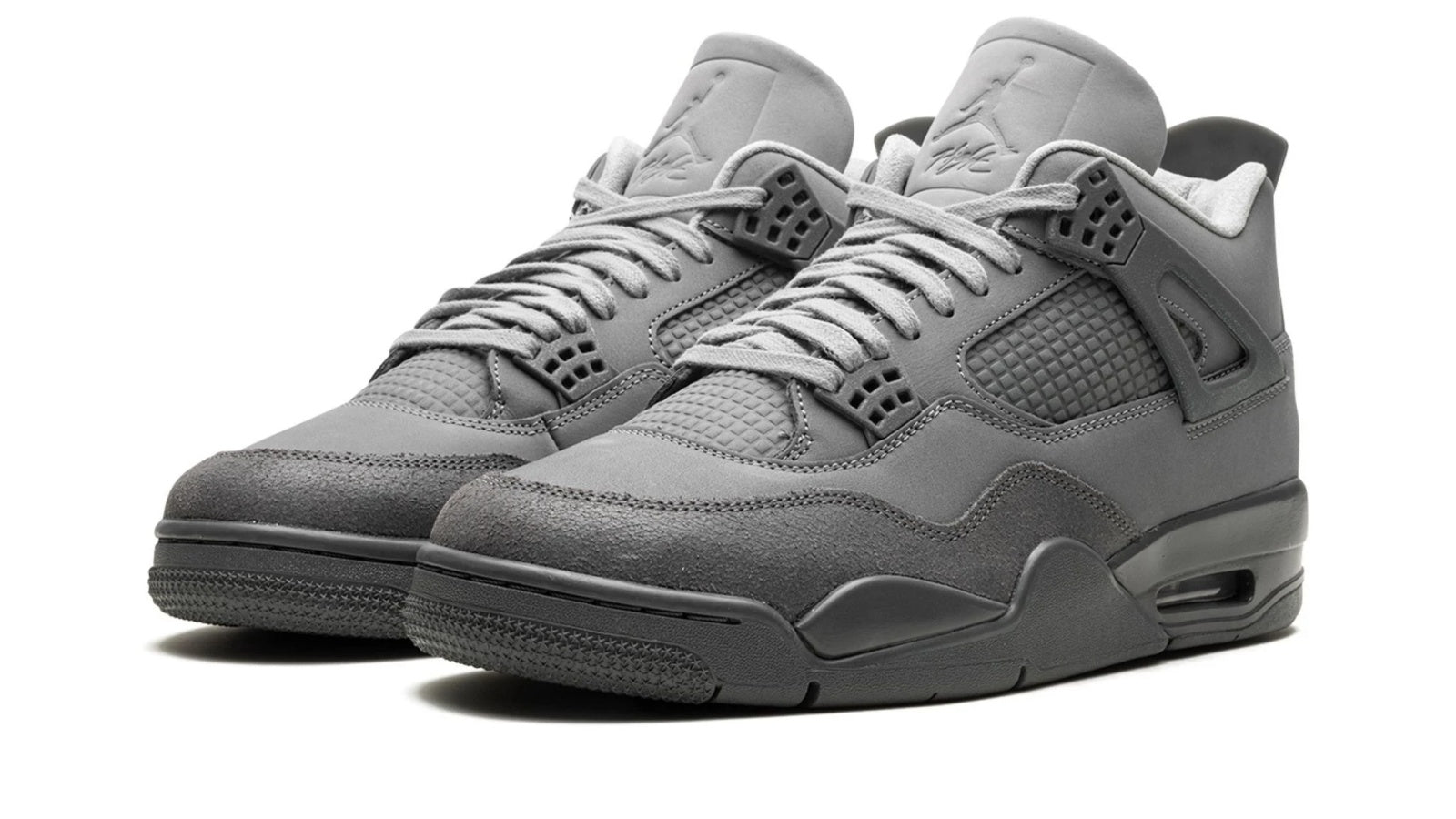 Air Jordan 4 Retro SE Paris Olympics Wet Cement - Classic Gray Suede & Leather Sneaker