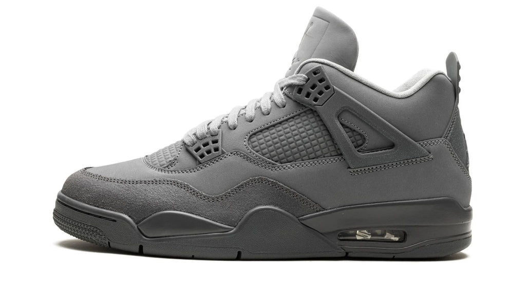 Air Jordan 4 Retro SE Paris Olympics Wet Cement - Classic Gray Suede & Leather Sneaker