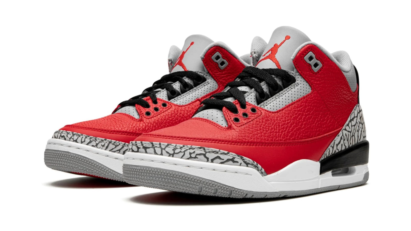 Air Jordan 3 Retro Red Cement - All-Star Edition with Fire Red & Elephant Print
