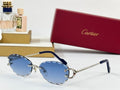 C DE RIMLESS ROUND FRAME SUNGLASSES CT0599S IN METAL