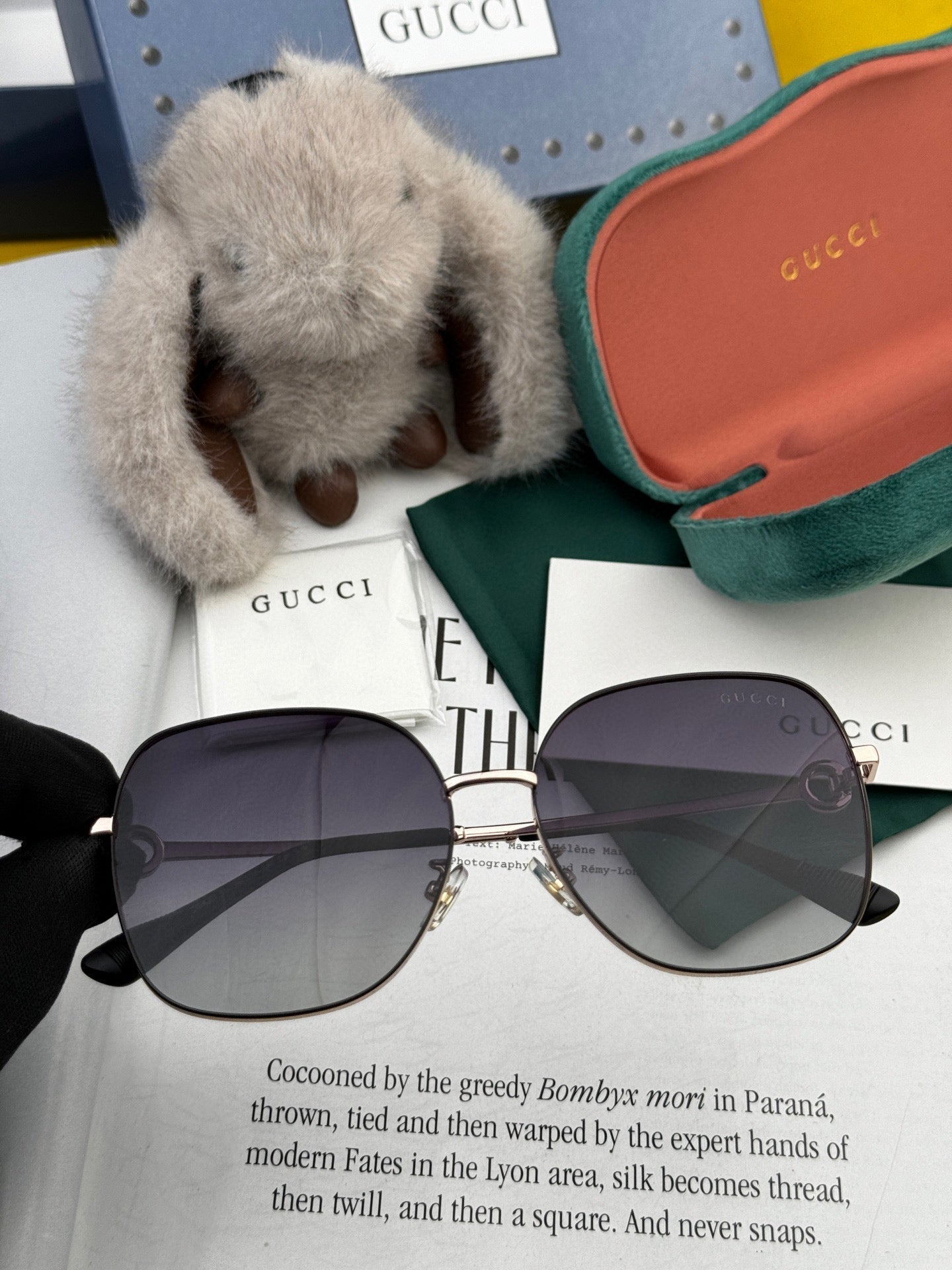 SQUARE FRAME SUNGLASSES G7639 IN METAL