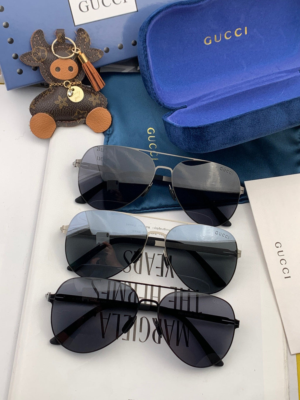AVIATOR FRAME SUNGLASSES G1732 IN METAL