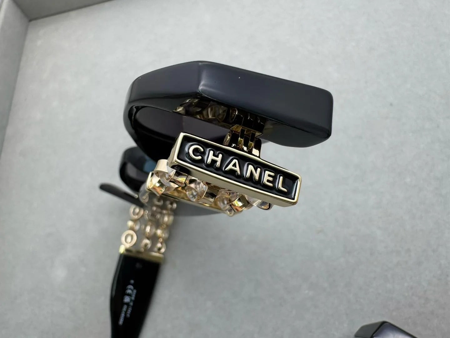 Chanel Rectangle Sunglasses Acetate & Glass Pearls