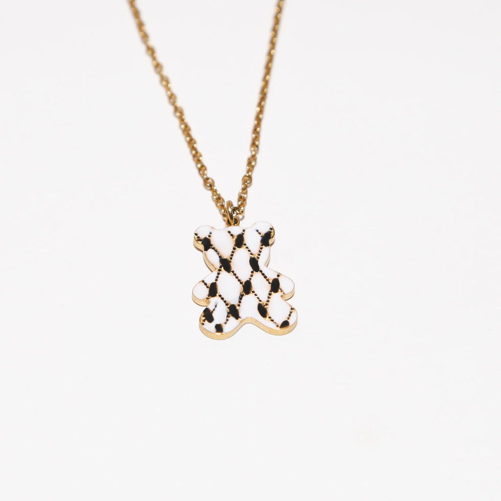 Kufiya Bear Necklace
