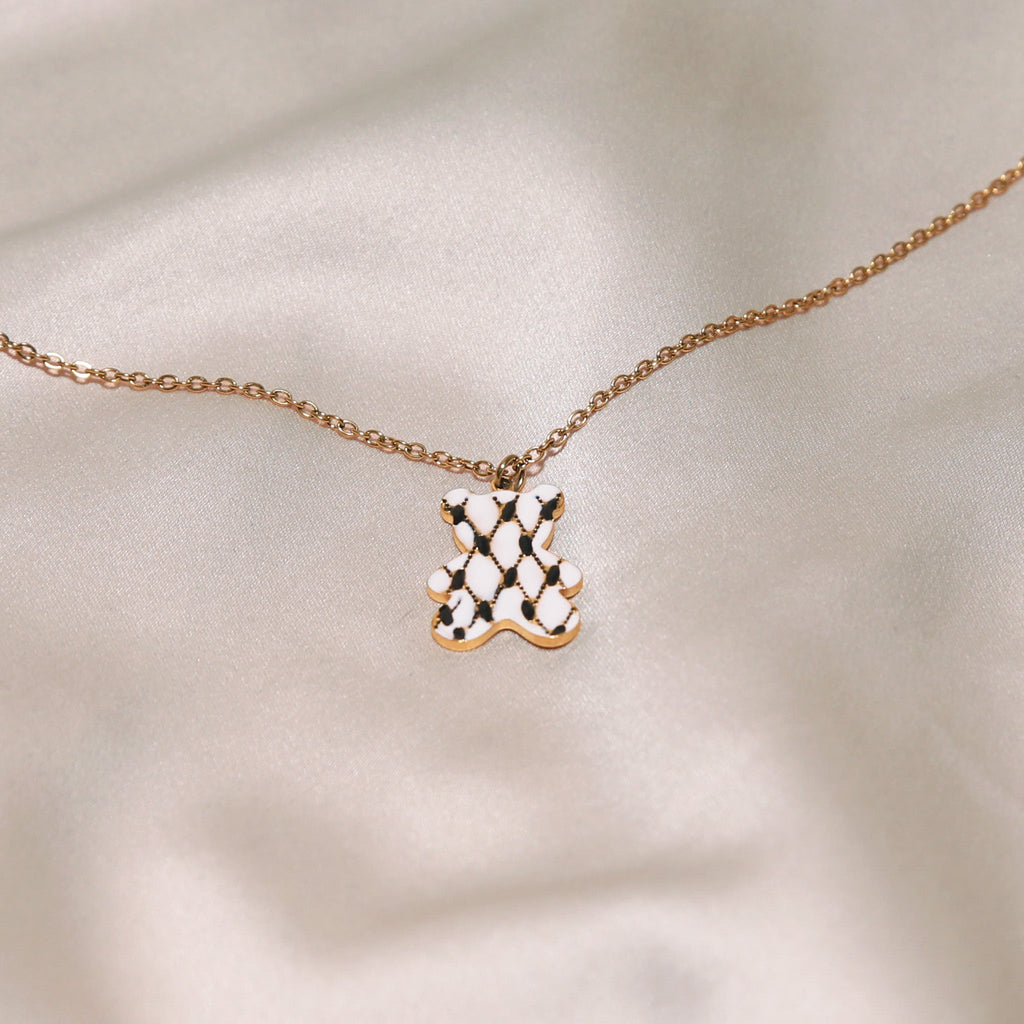 Kufiya Bear Necklace